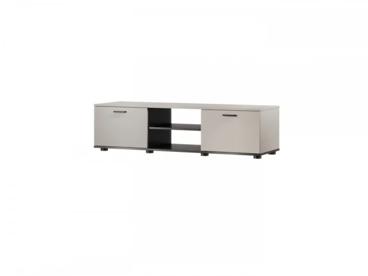 Szafka RTV SOHO 140x43x37 kaszmir+czarny
