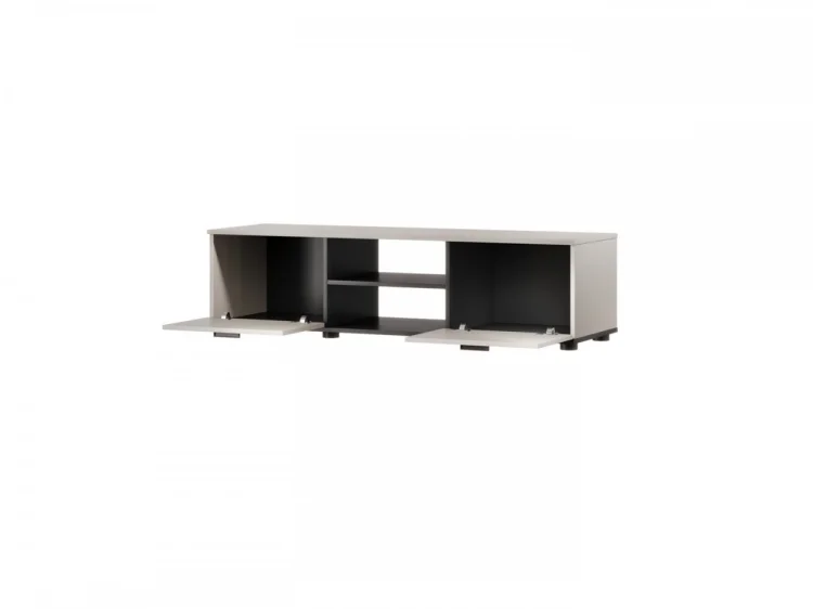 Szafka RTV SOHO 140x43x37 kaszmir+czarny