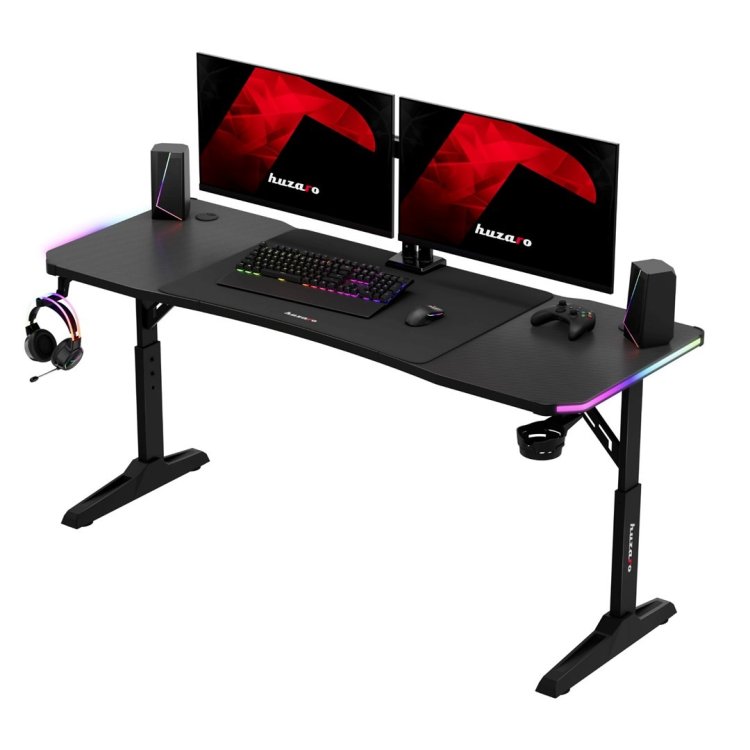 Biurko gamingowe Huzaro Hero 4.6 RGB Black