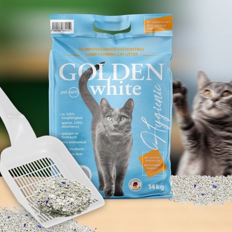 Golden Grey White żwirek bentonitowy dla kota 14kg