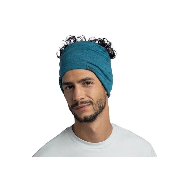Bandana BUFF MERINO LIGHTWEIGHT SOLID SOLID TEAL