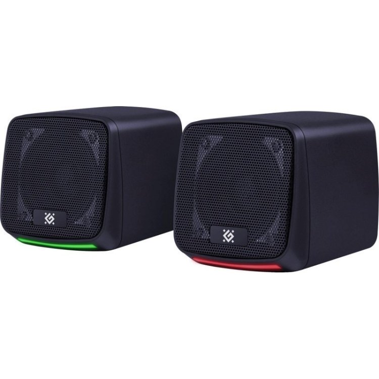 DEFENDER GŁOŚNIKI PC J3 2.0 6W LED USB CZARNE 65963