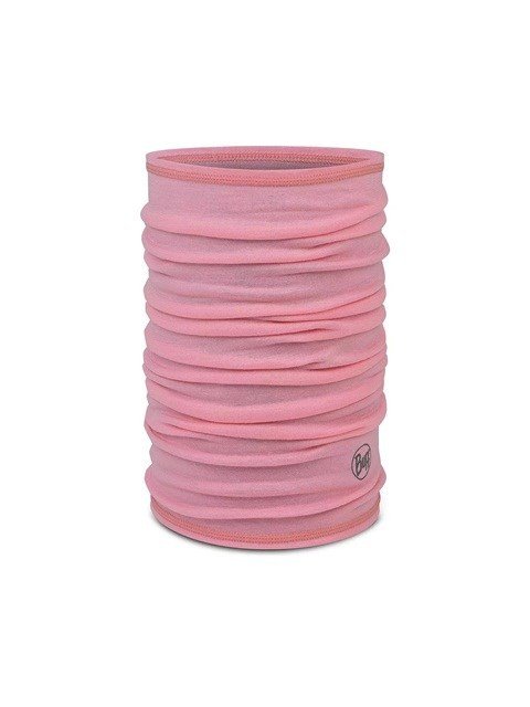 Bandana dziecięca BUFF MERINO LIGHTWEIGHT SOLID ROSE PINK
