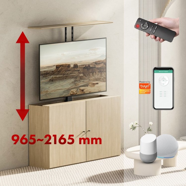 MACLEAN UCHWYT ELEKTRYCZNY SUFITOWO-PODŁOGOWY, WYSUWANY, 43''-88'', VESA 600X400, MAX 60KG, 100-240V AC,50/60HZ; MC-125