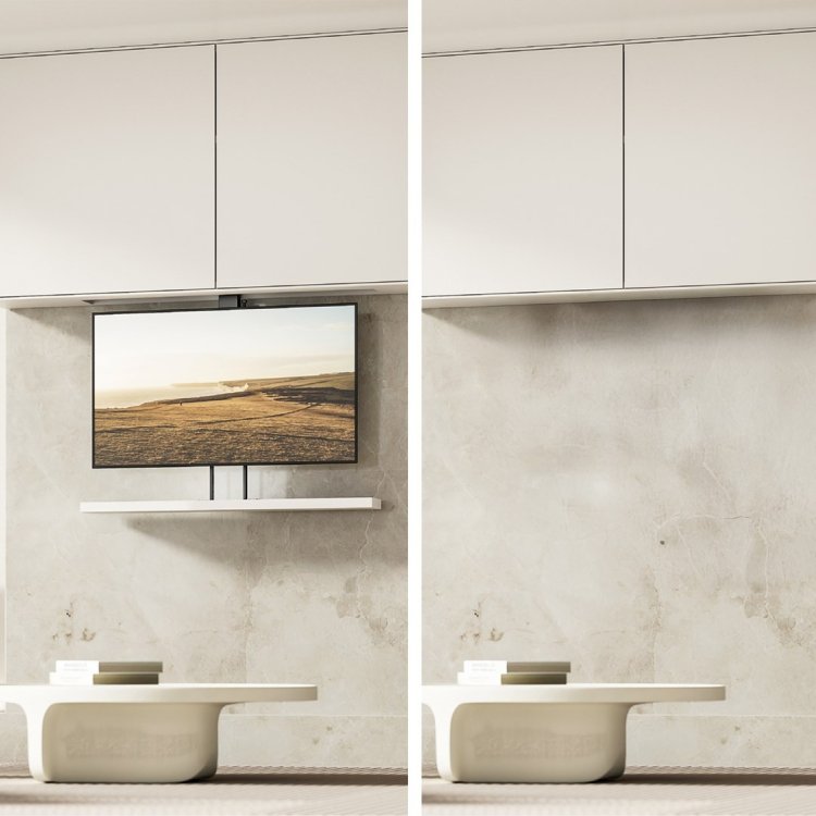 MACLEAN UCHWYT ELEKTRYCZNY SUFITOWO-PODŁOGOWY, WYSUWANY, 43''-88'', VESA 600X400, MAX 60KG, 100-240V AC,50/60HZ; MC-125