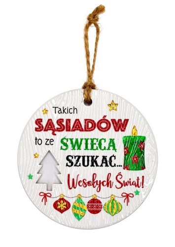 Zawieszka ceramiczna Boże Narodzenie