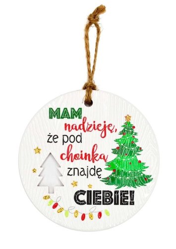 Zawieszka ceramiczna Boże Narodzenie