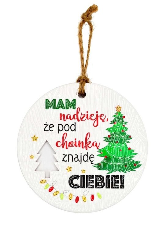 Zawieszka ceramiczna Boże Narodzenie