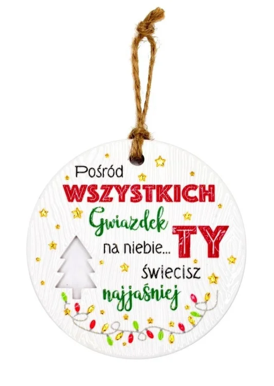Zawieszka ceramiczna Boże Narodzenie