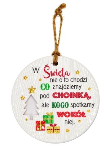 Zawieszka ceramiczna Boże Narodzenie