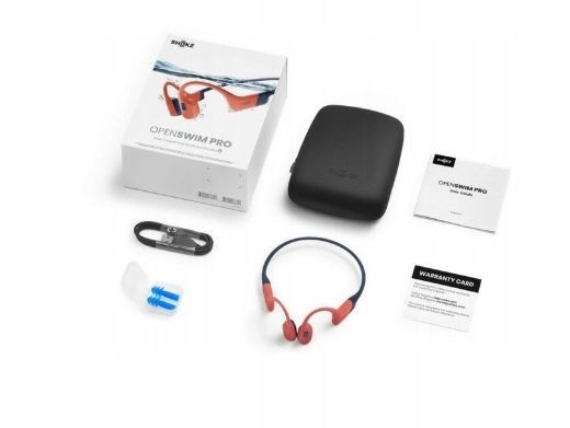 Słuchawki bezprzewodowe kostne Shokz  OpenSwim Pro Red