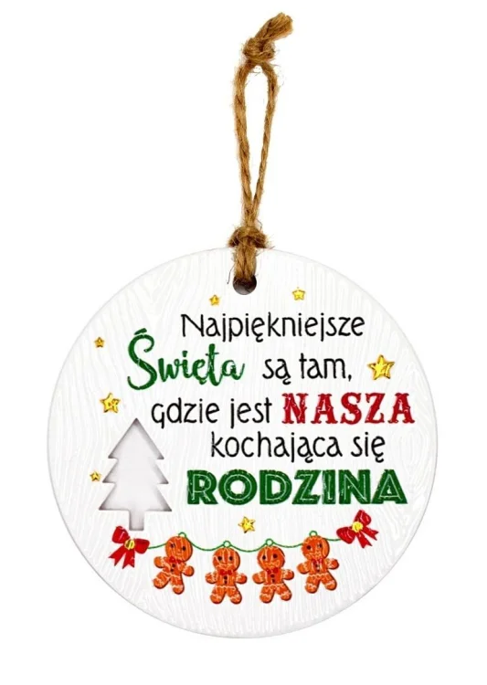 Zawieszka ceramiczna Boże Narodzenie