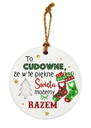 Zawieszka ceramiczna Boże Narodzenie