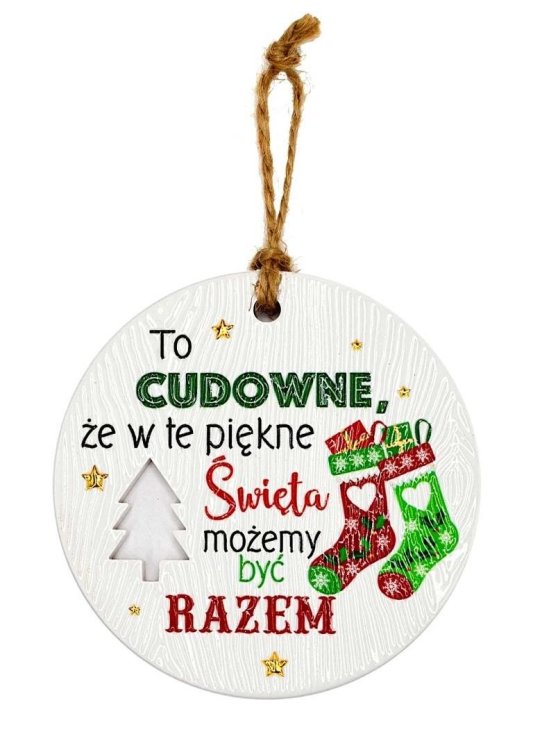 Zawieszka ceramiczna Boże Narodzenie