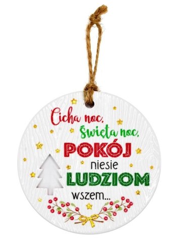 Zawieszka ceramiczna Boże Narodzenie