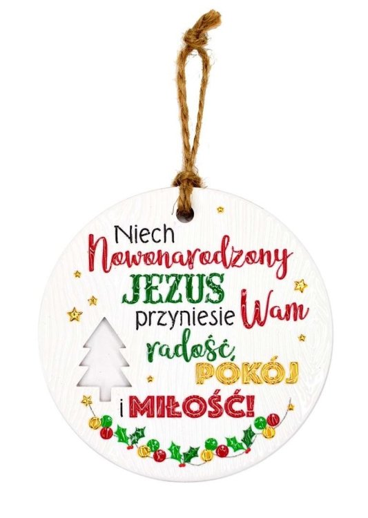 Zawieszka ceramiczna Boże Narodzenie