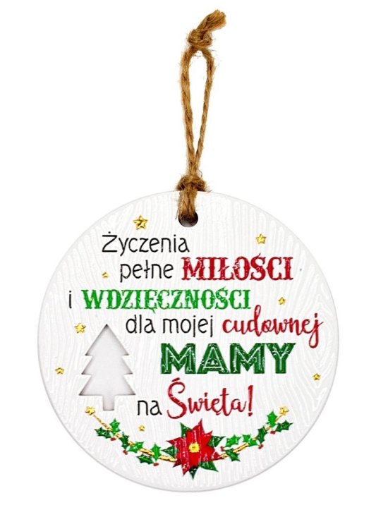 Zawieszka ceramiczna Boże Narodzenie