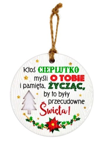 Zawieszka ceramiczna Boże Narodzenie