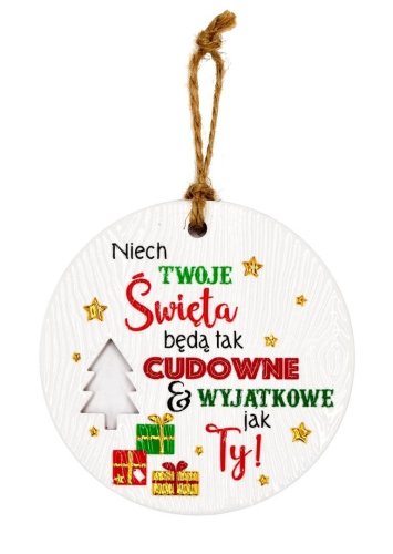 Zawieszka ceramiczna Boże Narodzenie
