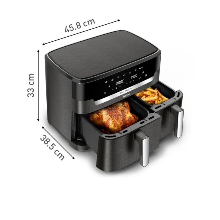 Frytkownica beztłuszczowa TEFAL DualEasy EY942HE0