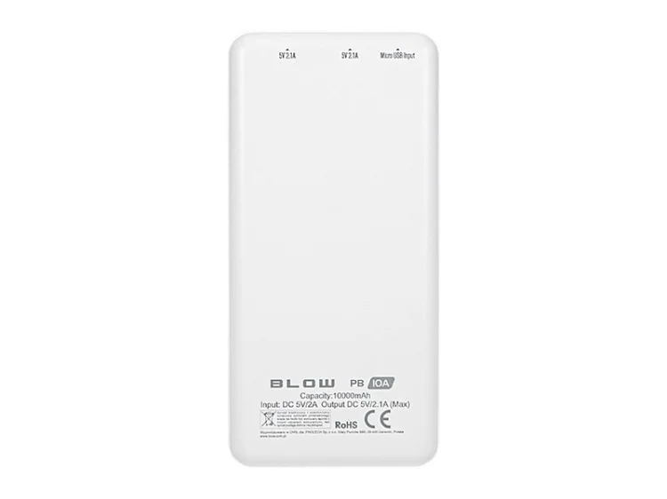 BLOW POWER BANK 10000MAH BIAŁY PB10A