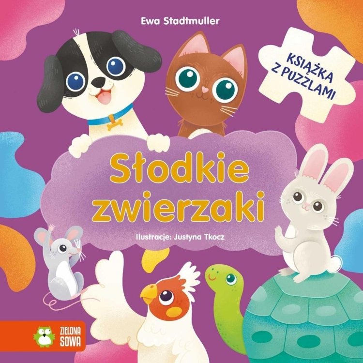 Słodkie zwierzaki. Książka z puzzlami