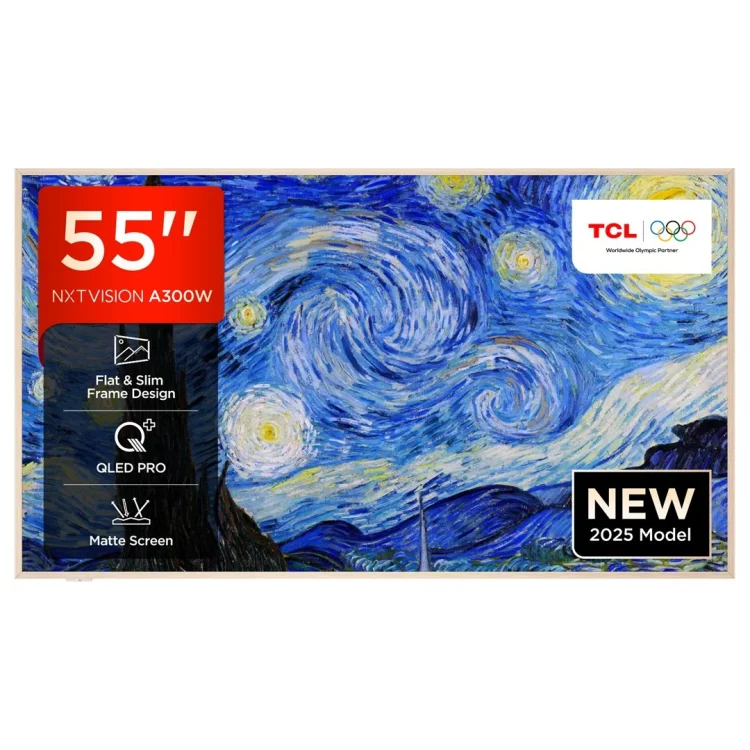 Telewizor TCL 50V5C QLED 50'' 4K Ultra HD 144Hz Google TV Dolby Atmos Biały