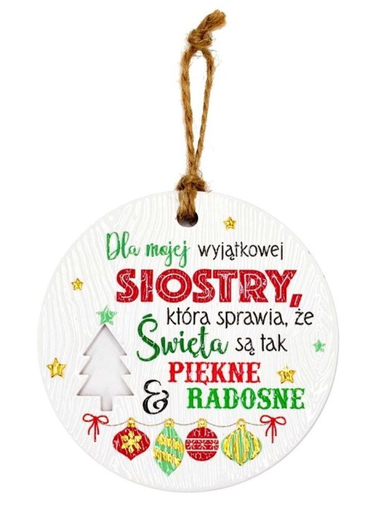 Zawieszka ceramiczna Boże Narodzenie