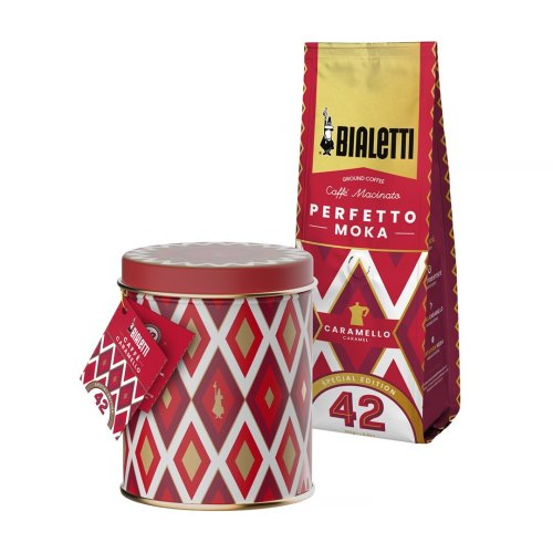 Kawa mielona BialettiMoka Perfetto Caramello 250g z puszką