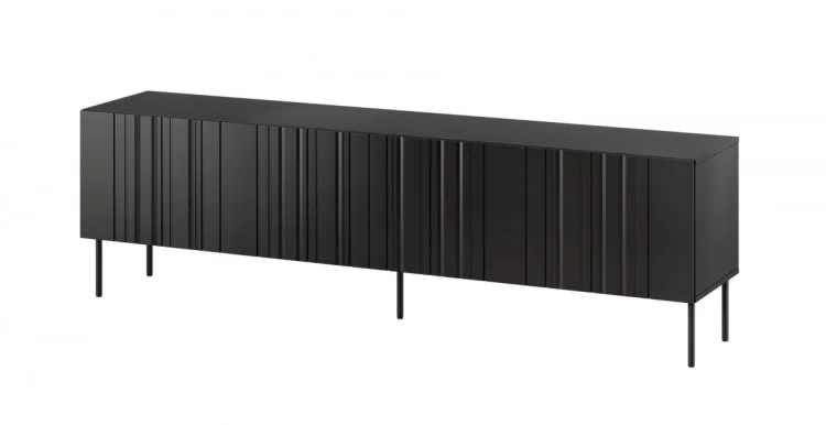 Szafka RTV ISLA 200x40x60 czarny mat