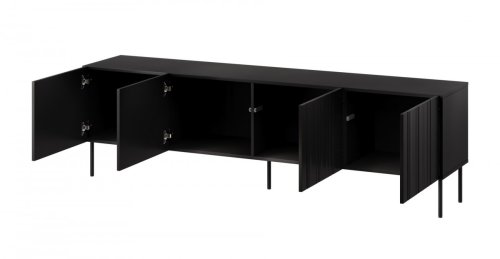 Szafka RTV ISLA 200x40x60 czarny mat