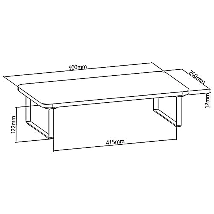 MACLEAN PODSTAWKA POD MONITOR/ LAPTOP, MAX. 20KG, (500X260X122MM), MC-933 MC-933