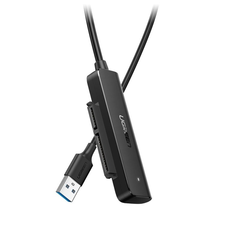 Ugreen adapter przejściówka dysku HDD SSD 2,5'' SATA III 3.0 - USB 3.2 Gen 1 (USB 5 Gbps) czarny (70609 CM321)