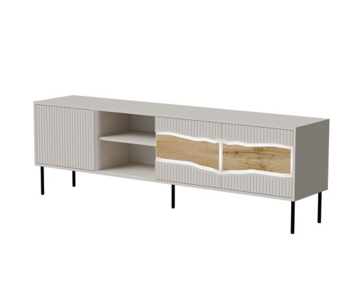 Szafka RTV INSERTO 3D1W 190x40x61,5 kaszmir + LED