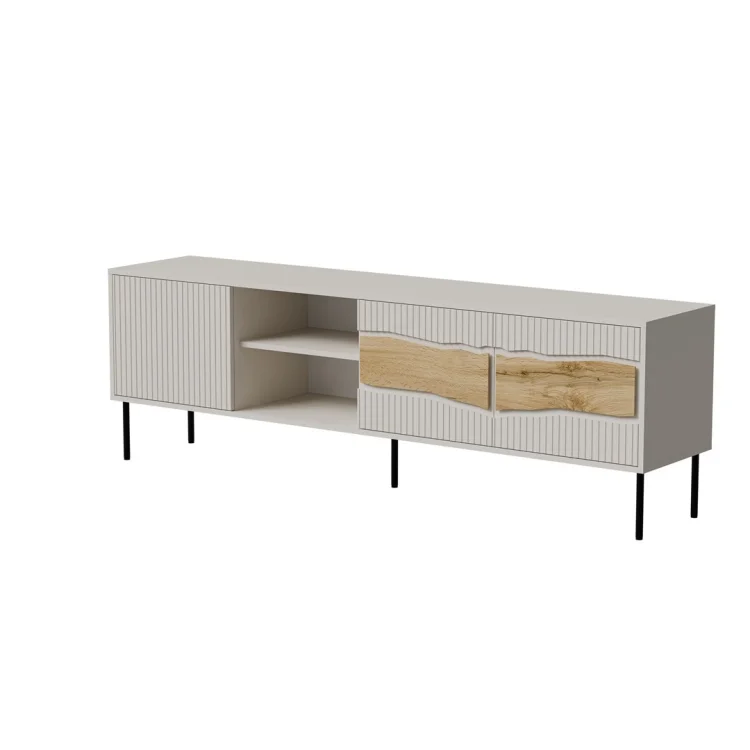 Szafka RTV INSERTO 3D1W 190x40x61,5 kaszmir + LED