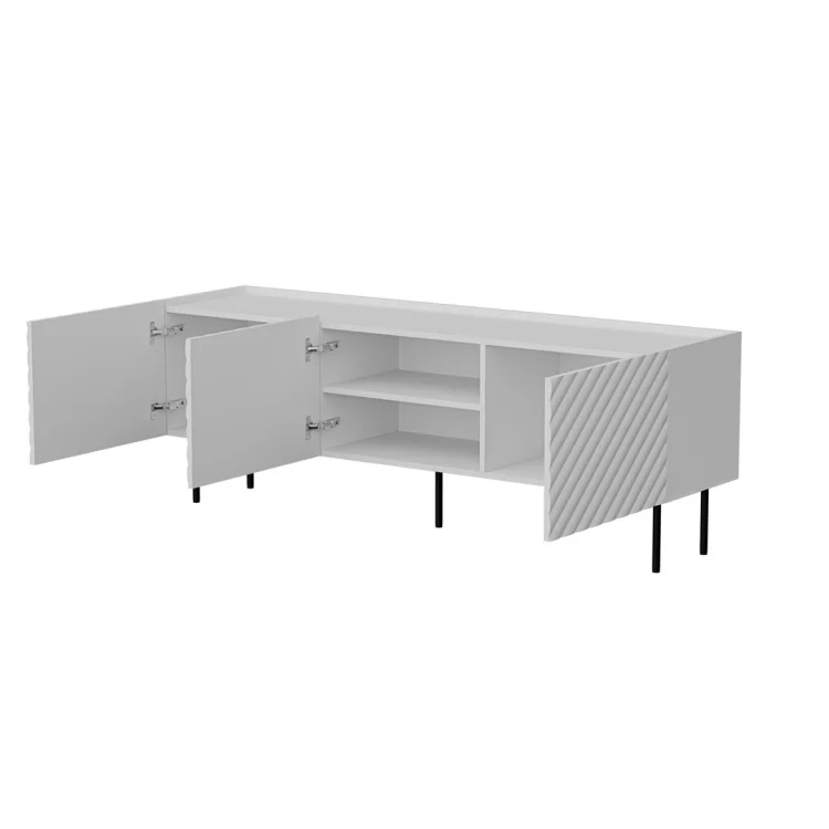 Szafka RTV 3D LUCCA 165x40x59 biały