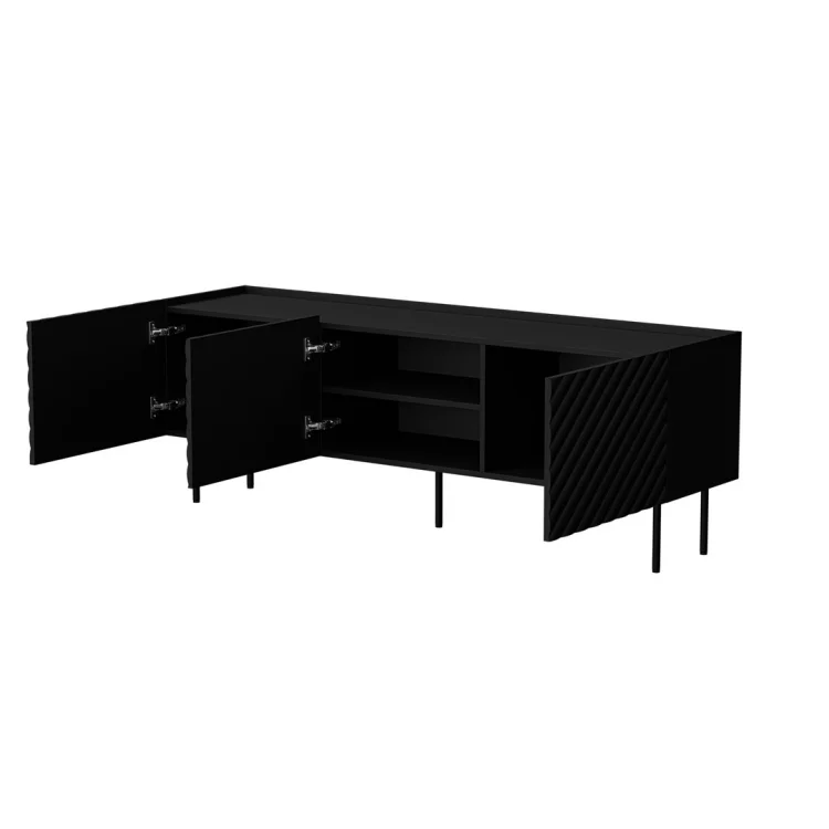 Szafka RTV 3D LUCCA 165x40x59 czarny