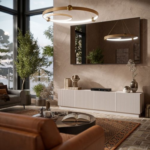Szafka RTV LIVERTI 200x42x48 kaszmir
