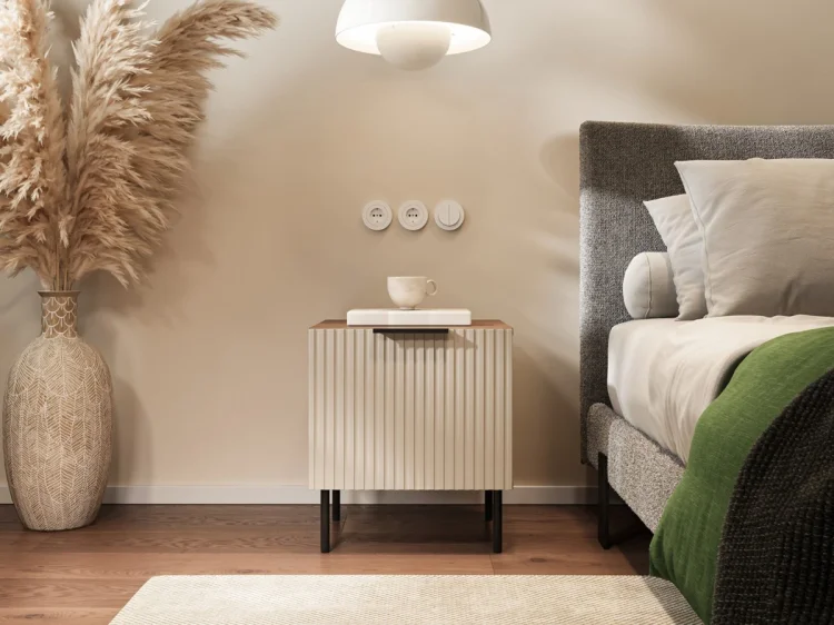 Szafka nocna 2szt ALMERA 50x42x44 orzech/kaszmir