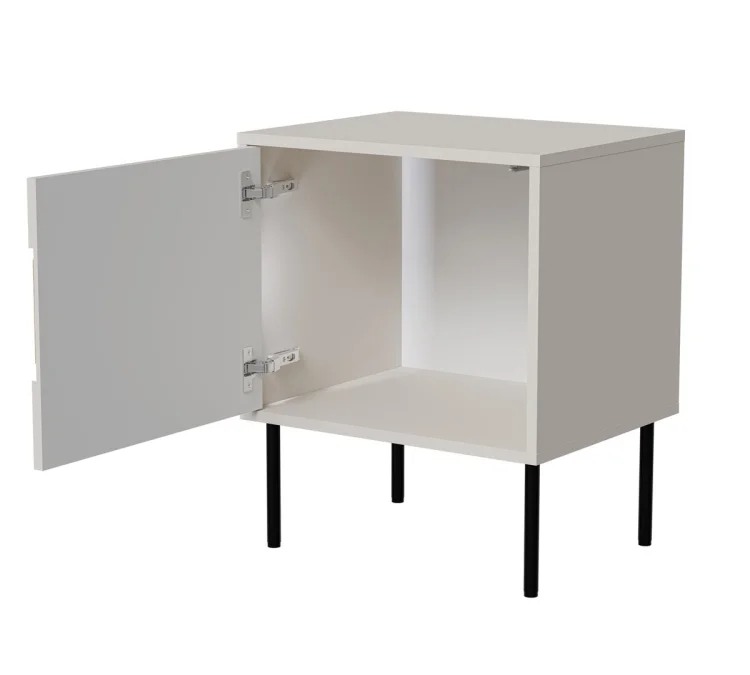 Szafka nocna 2szt INSERTO 50x40x61,5 kaszmir + LED