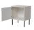 Szafka nocna 2szt INSERTO 50x40x61,5 kaszmir + LED