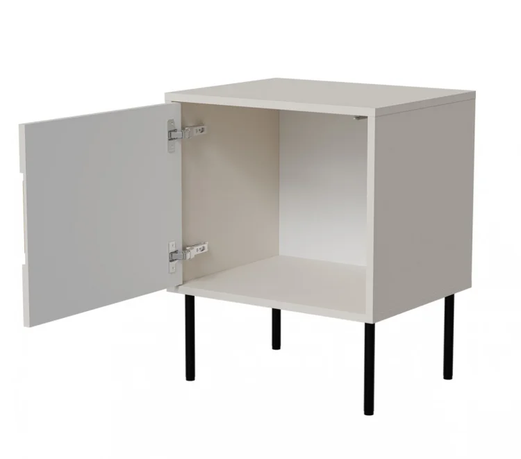 Szafka nocna 2szt INSERTO 50x40x61,5 kaszmir + LED