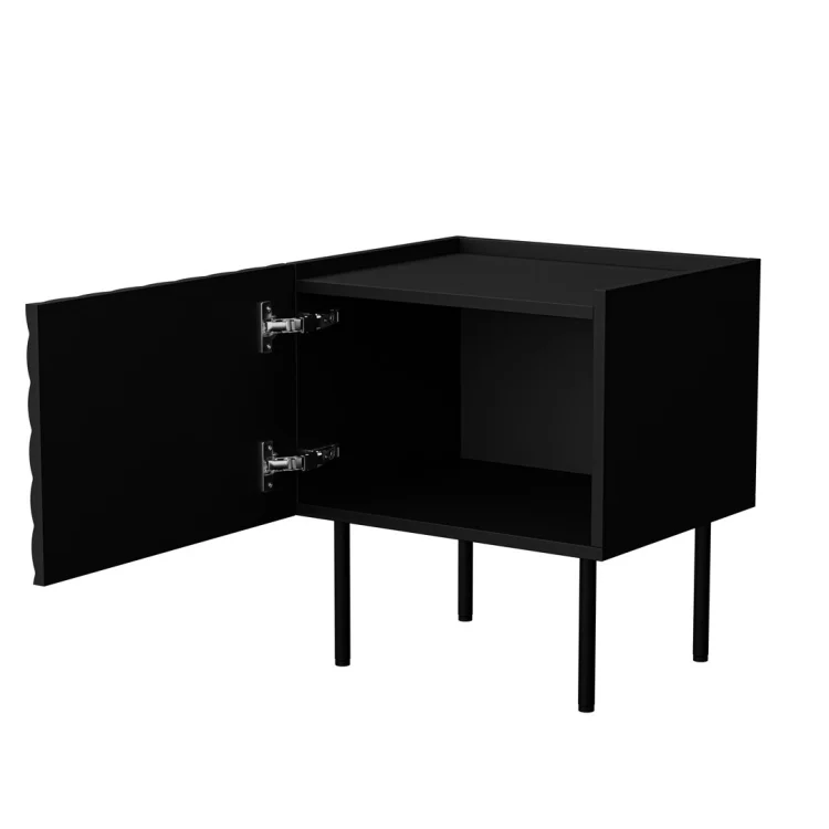 Szafka nocna 2szt LUCCA 47x40x52 czarny