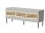 Szafka RTV INSERTO 3D 143,5x40x61,5 kaszmir + LED