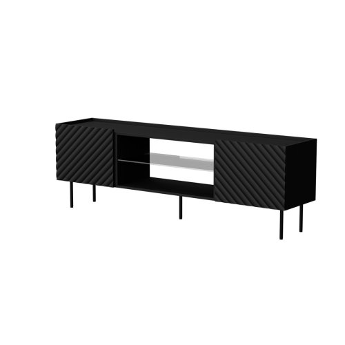 Szafka RTV EF LUCCA 180x40x59 czarny