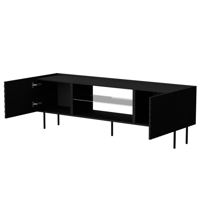 Szafka RTV EF LUCCA 180x40x59 czarny