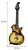 Elektryczna Gitara dla dzieci 3+ imitacja drewna + Słuchawki z mikrofonem + Dźwięki Światła
