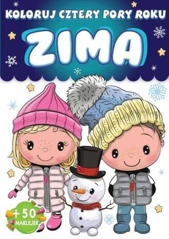 Koloruj cztery pory roku. Zima