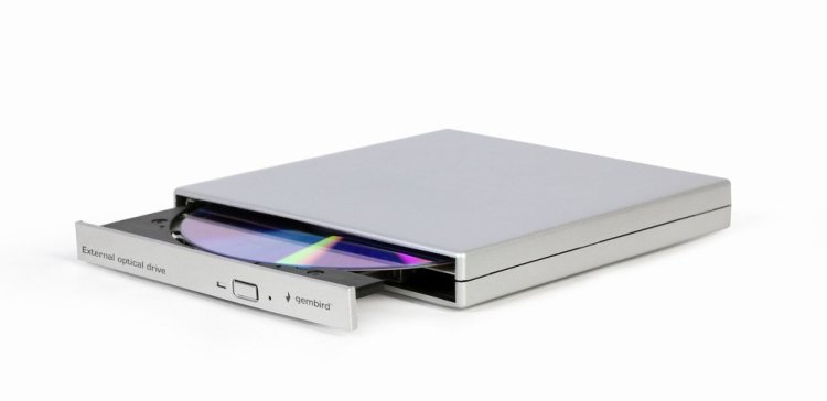GEMBIRD ZEWNĘTRZNA NAGRYWARKA DVD 8X, CD 24X USB 2.0 SREBRNA