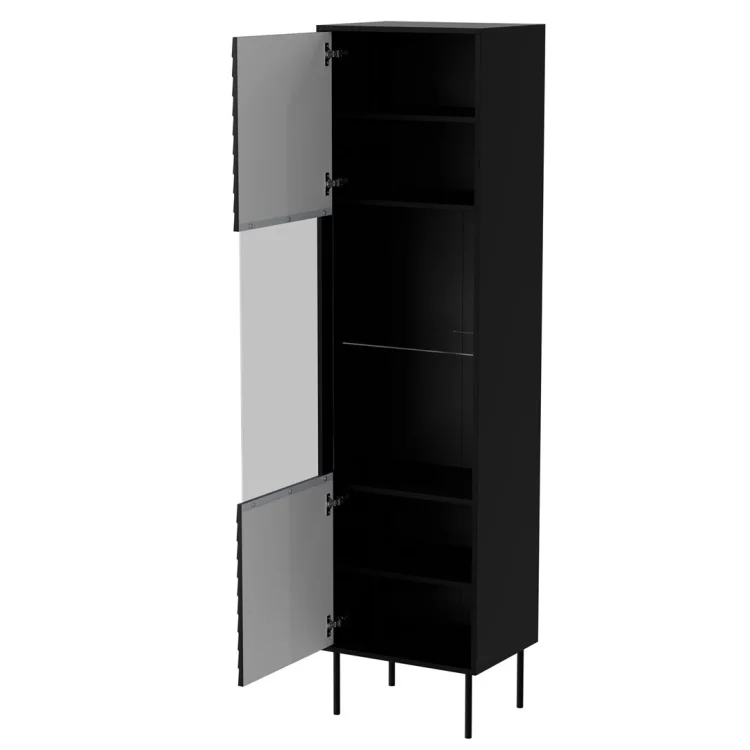 Witryna CORTINA 53x40x182 czarny